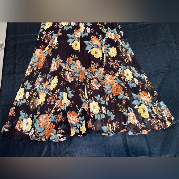 VERONICA BEARD Avani floral printed silk long sleeve maxi dress in size 0 - Picture 17 of 17